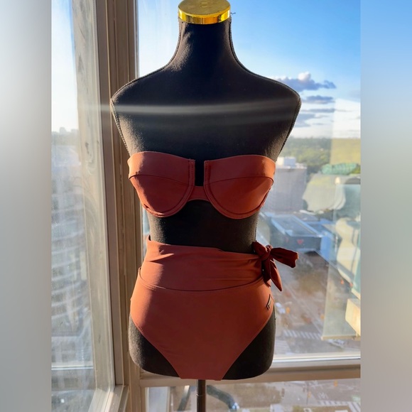 🆕 ZIMMERMANN 🧿 NWOT Separates Balconette & Scarf HW Pant Bikini Set Sz 0 = US2 - Picture 4 of 16